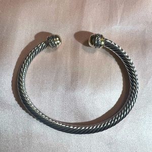 Silver Corde Bangle